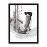 Shop A Loner I Canvas Art Print-Abstract, Black, Grey, PC, Portrait, Rectangle, View All-framed wall decor artwork