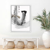 Shop A Loner I Canvas Art Print-Abstract, Black, Grey, PC, Portrait, Rectangle, View All-framed wall decor artwork
