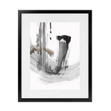 Shop A Loner I Art Print-Abstract, Black, Grey, PC, Portrait, Rectangle, View All-framed painted poster wall decor artwork