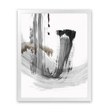 Shop A Loner I Art Print-Abstract, Black, Grey, PC, Portrait, Rectangle, View All-framed painted poster wall decor artwork