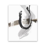 Shop A Loner II Art Print-Abstract, Grey, PC, Portrait, Rectangle, View All, White-framed painted poster wall decor artwork