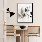 Shop Inked In Black I Canvas Art Print-Abstract, Neutrals, PC, Portrait, Rectangle, View All, White-framed wall decor artwork