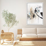 Shop Inked In Black I Canvas Art Print-Abstract, Neutrals, PC, Portrait, Rectangle, View All, White-framed wall decor artwork