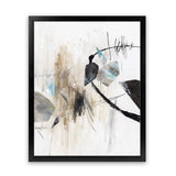 Shop Inked In Black I Art Print-Abstract, Neutrals, PC, Portrait, Rectangle, View All, White-framed painted poster wall decor artwork