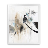 Shop Inked In Black I Art Print-Abstract, Neutrals, PC, Portrait, Rectangle, View All, White-framed painted poster wall decor artwork