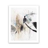 Shop Inked In Black I Art Print-Abstract, Neutrals, PC, Portrait, Rectangle, View All, White-framed painted poster wall decor artwork