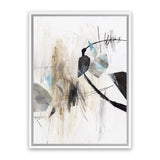 Shop Inked In Black I Canvas Art Print-Abstract, Neutrals, PC, Portrait, Rectangle, View All, White-framed wall decor artwork