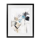 Shop Inked In Black II Art Print-Abstract, Neutrals, PC, Portrait, Rectangle, View All, White-framed painted poster wall decor artwork