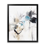 Shop Inked In Black II Art Print-Abstract, Neutrals, PC, Portrait, Rectangle, View All, White-framed painted poster wall decor artwork