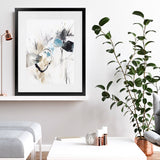 Shop Inked In Black II Art Print-Abstract, Neutrals, PC, Portrait, Rectangle, View All, White-framed painted poster wall decor artwork