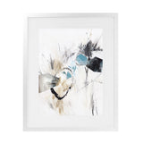 Shop Inked In Black II Art Print-Abstract, Neutrals, PC, Portrait, Rectangle, View All, White-framed painted poster wall decor artwork