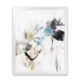 Shop Inked In Black II Art Print-Abstract, Neutrals, PC, Portrait, Rectangle, View All, White-framed painted poster wall decor artwork