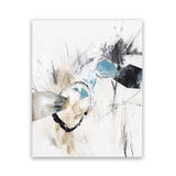 Shop Inked In Black II Art Print-Abstract, Neutrals, PC, Portrait, Rectangle, View All, White-framed painted poster wall decor artwork