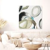 Shop Rings And Lines I (Square) Canvas Art Print-Abstract, Green, PC, Square, View All-framed wall decor artwork