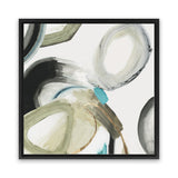 Shop Rings And Lines I (Square) Canvas Art Print-Abstract, Green, PC, Square, View All-framed wall decor artwork