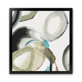 Shop Rings And Lines I (Square) Art Print-Abstract, Green, PC, Square, View All-framed painted poster wall decor artwork