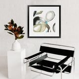 Shop Rings And Lines I (Square) Art Print-Abstract, Green, PC, Square, View All-framed painted poster wall decor artwork