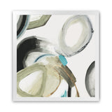 Shop Rings And Lines I (Square) Art Print-Abstract, Green, PC, Square, View All-framed painted poster wall decor artwork
