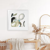 Shop Rings And Lines I (Square) Art Print-Abstract, Green, PC, Square, View All-framed painted poster wall decor artwork