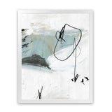 Shop Tied I Art Print-Abstract, Blue, PC, Portrait, Rectangle, View All, White-framed painted poster wall decor artwork