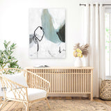 Shop Tied II Canvas Art Print-Abstract, Blue, PC, Portrait, Rectangle, View All-framed wall decor artwork