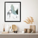 Shop Tied II Art Print-Abstract, Blue, PC, Portrait, Rectangle, View All-framed painted poster wall decor artwork