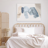 Shop Blue Tilted II Canvas Art Print-Abstract, Blue, Horizontal, Landscape, Neutrals, PC, Rectangle, View All-framed wall decor artwork