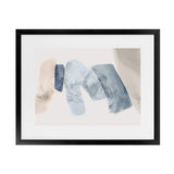 Shop Blue Tilted II Art Print-Abstract, Blue, Horizontal, Landscape, Neutrals, PC, Rectangle, View All-framed painted poster wall decor artwork