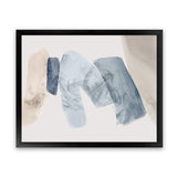 Shop Blue Tilted II Art Print-Abstract, Blue, Horizontal, Landscape, Neutrals, PC, Rectangle, View All-framed painted poster wall decor artwork