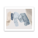 Shop Blue Tilted II Art Print-Abstract, Blue, Horizontal, Landscape, Neutrals, PC, Rectangle, View All-framed painted poster wall decor artwork