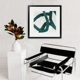 Shop Green Bow I (Square) Art Print-Abstract, Green, PC, Square, View All-framed painted poster wall decor artwork