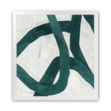 Shop Green Bow I (Square) Art Print-Abstract, Green, PC, Square, View All-framed painted poster wall decor artwork