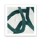 Shop Green Bow I (Square) Art Print-Abstract, Green, PC, Square, View All-framed painted poster wall decor artwork