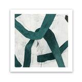 Shop Green Bow II (Square) Art Print-Abstract, Green, PC, Square, View All-framed painted poster wall decor artwork