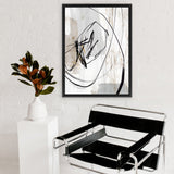 Shop Indentation I Canvas Art Print-Abstract, Neutrals, PC, Portrait, Rectangle, View All-framed wall decor artwork