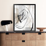 Shop Indentation I Art Print-Abstract, Neutrals, PC, Portrait, Rectangle, View All-framed painted poster wall decor artwork