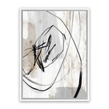 Shop Indentation I Canvas Art Print-Abstract, Neutrals, PC, Portrait, Rectangle, View All-framed wall decor artwork