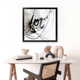 Shop Ocular I (Square) Art Print-Abstract, Black, Neutrals, PC, Square, View All-framed painted poster wall decor artwork