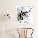 Shop Ocular I (Square) Art Print-Abstract, Black, Neutrals, PC, Square, View All-framed painted poster wall decor artwork