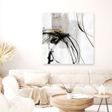 Shop Ocular II (Square) Canvas Art Print-Abstract, Black, Neutrals, PC, Square, View All-framed wall decor artwork