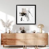 Shop Ocular II (Square) Art Print-Abstract, Black, Neutrals, PC, Square, View All-framed painted poster wall decor artwork