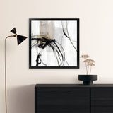 Shop Ocular II (Square) Art Print-Abstract, Black, Neutrals, PC, Square, View All-framed painted poster wall decor artwork