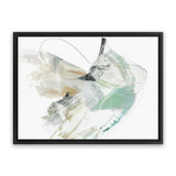 Shop Breath In Between III Canvas Art Print-Abstract, Green, Horizontal, Landscape, Neutrals, PC, Rectangle, View All, White-framed wall decor artwork