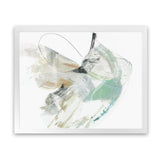 Shop Breath In Between III Art Print-Abstract, Green, Horizontal, Landscape, Neutrals, PC, Rectangle, View All, White-framed painted poster wall decor artwork