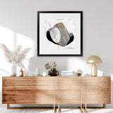 Shop Through Dimensions I (Square) Art Print-Abstract, Grey, PC, Square, View All-framed painted poster wall decor artwork