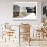 Shop Anchored Motion II Canvas Art Print-Abstract, Black, Horizontal, Landscape, PC, Rectangle, View All-framed wall decor artwork