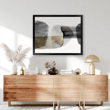 Shop Anchored Motion II Art Print-Abstract, Black, Horizontal, Landscape, PC, Rectangle, View All-framed painted poster wall decor artwork