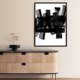 Shop The Neighbourhood Canvas Art Print-Abstract, Black, PC, Portrait, Rectangle, View All-framed wall decor artwork