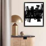 Shop The Neighbourhood Art Print-Abstract, Black, PC, Portrait, Rectangle, View All-framed painted poster wall decor artwork