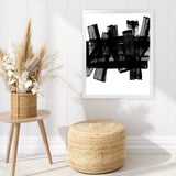 Shop The Neighbourhood Art Print-Abstract, Black, PC, Portrait, Rectangle, View All-framed painted poster wall decor artwork